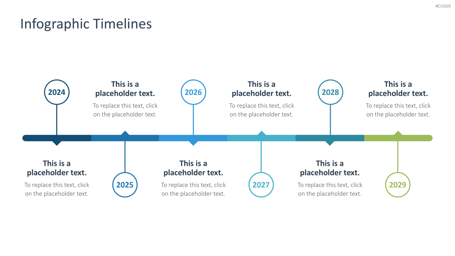 Infografik Timelines PowerPoint-Vorlage