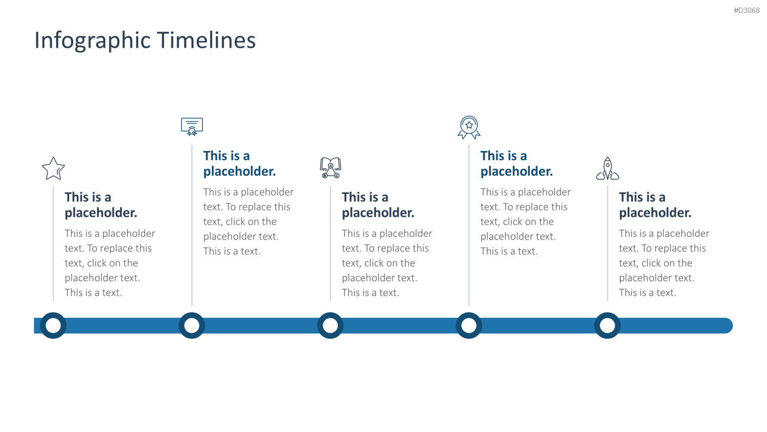 Infografik Timelines PowerPoint-Vorlage