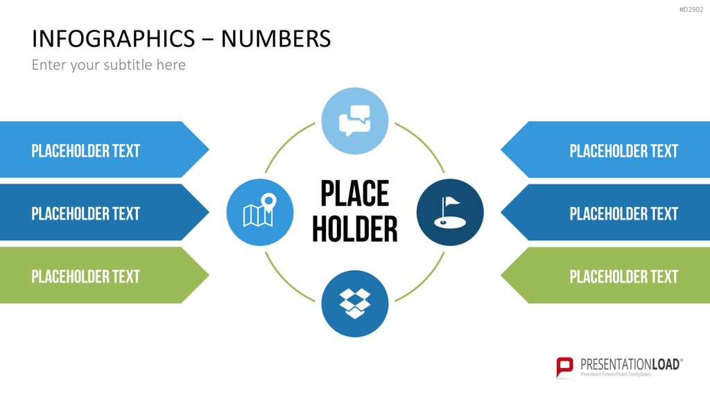 Infografiken Zahlen PowerPoint-Vorlage