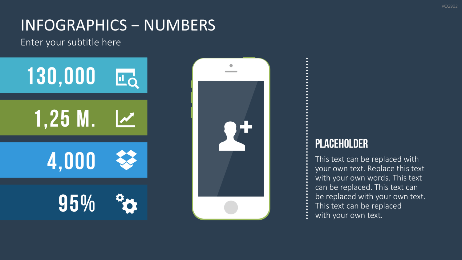 Infografiken Zahlen PowerPoint-Vorlage