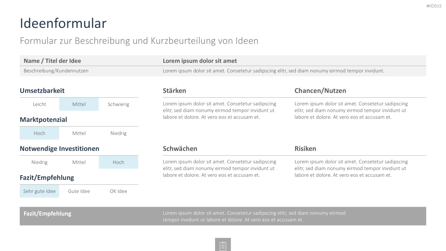 Innovation Kreativität Bundle PowerPoint-Vorlage