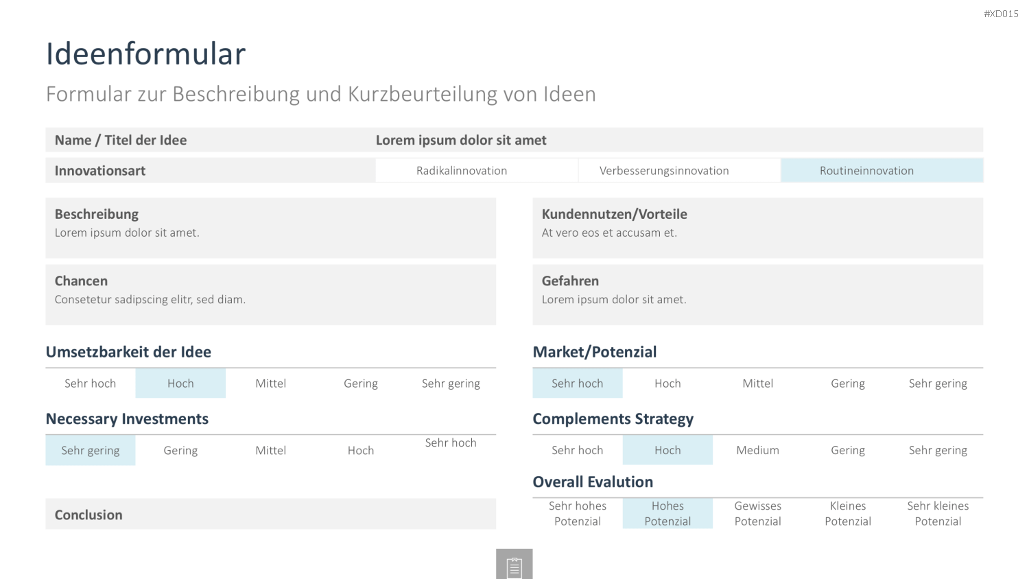 Innovation Kreativität Bundle PowerPoint-Vorlage