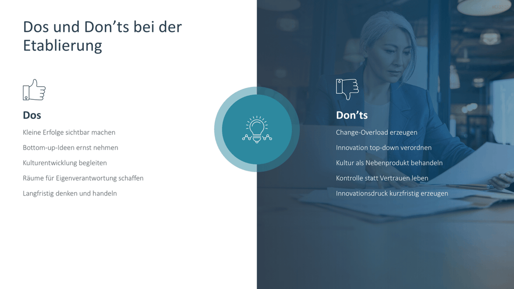 Innovationskultur PowerPoint-Vorlage