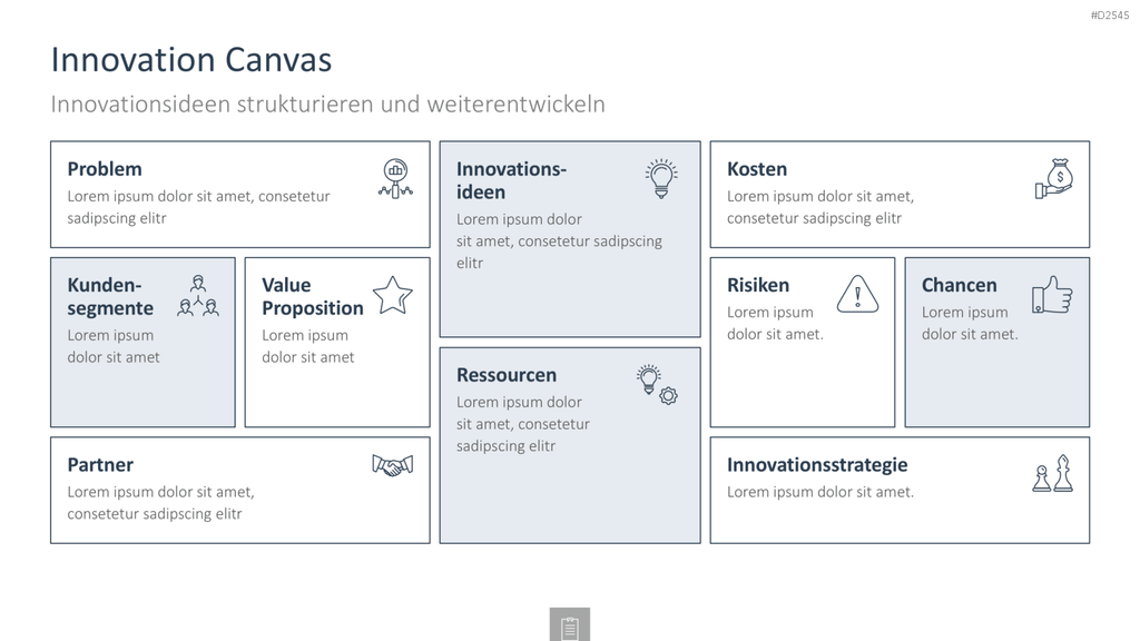 Innovationsmanagement-Toolbox PowerPoint-Vorlage