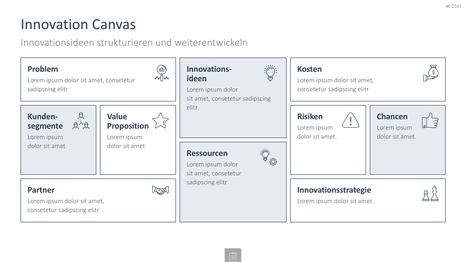 Innovationsmanagement-Toolbox PowerPoint-Vorlage