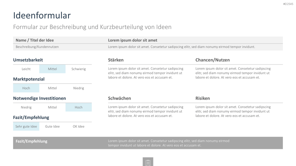 Innovationsmanagement-Toolbox PowerPoint-Vorlage