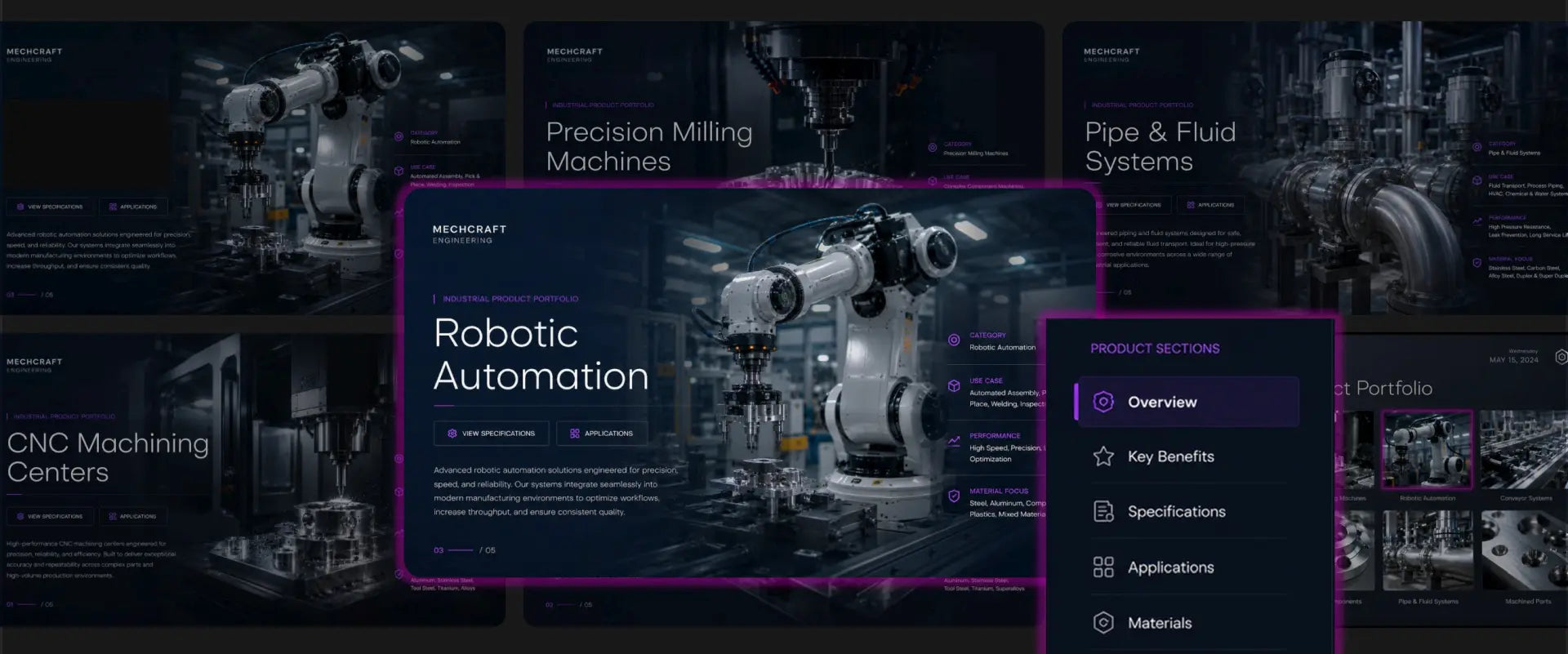 PowerPoint-Vorlage Roboter Automation Präsentation