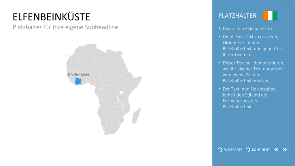 Interaktive Weltkarte PowerPoint-Vorlage