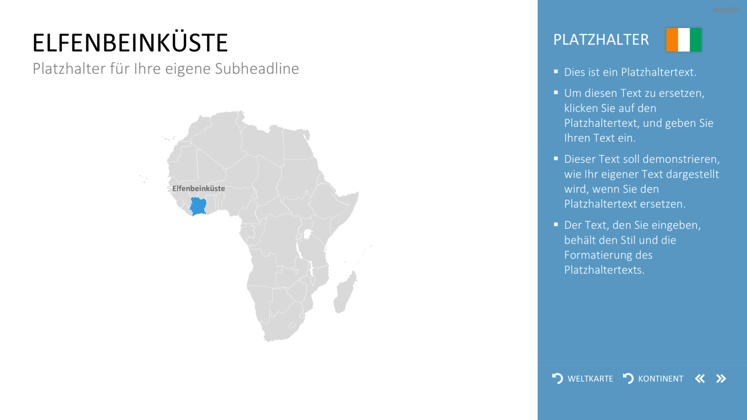 Interaktive Weltkarte PowerPoint-Vorlage