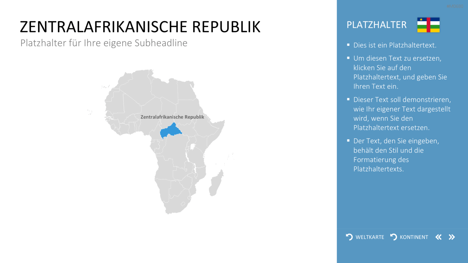Interaktive Weltkarte PowerPoint-Vorlage