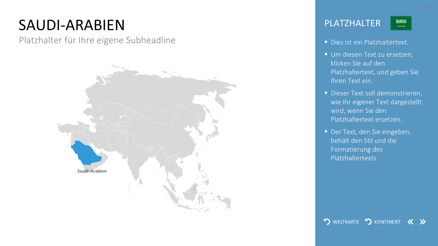 Interaktive Weltkarte PowerPoint-Vorlage
