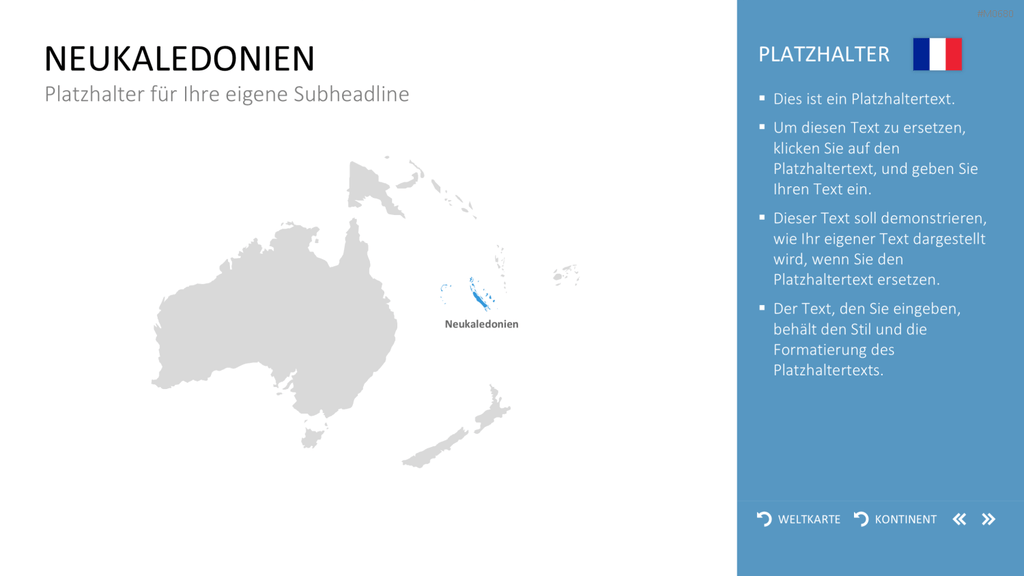 Interaktive Weltkarte PowerPoint-Vorlage
