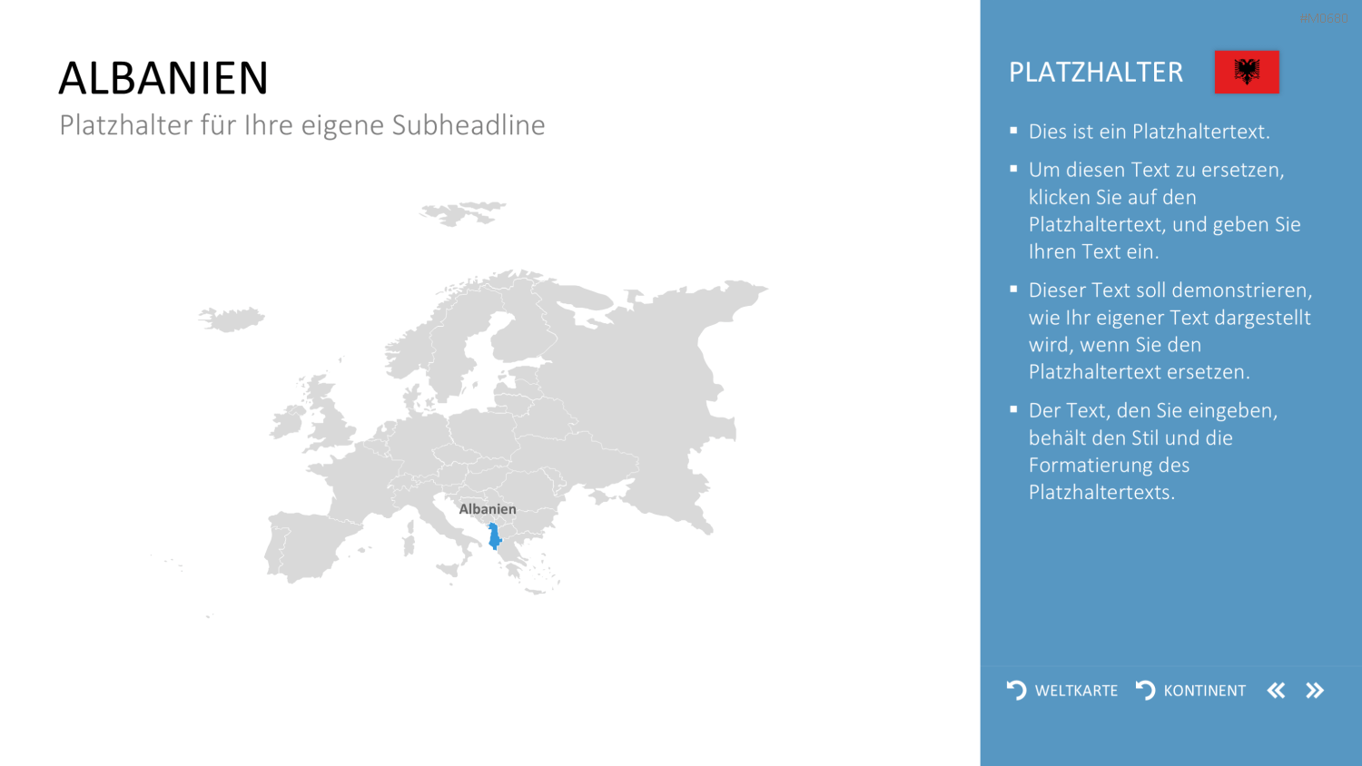 Interaktive Weltkarte PowerPoint-Vorlage