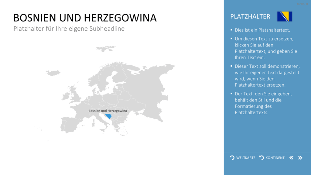 Interaktive Weltkarte PowerPoint-Vorlage