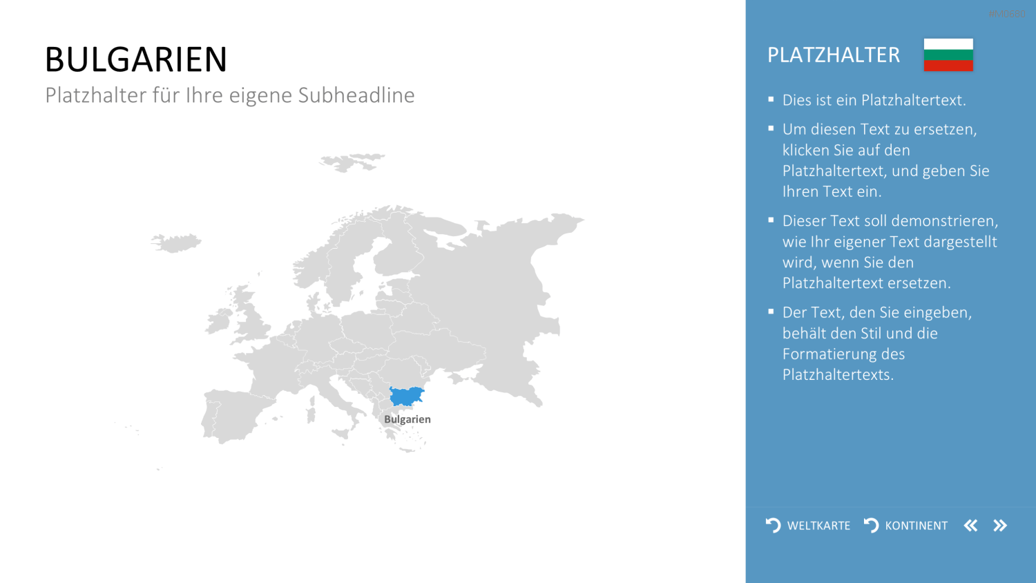 Interaktive Weltkarte PowerPoint-Vorlage
