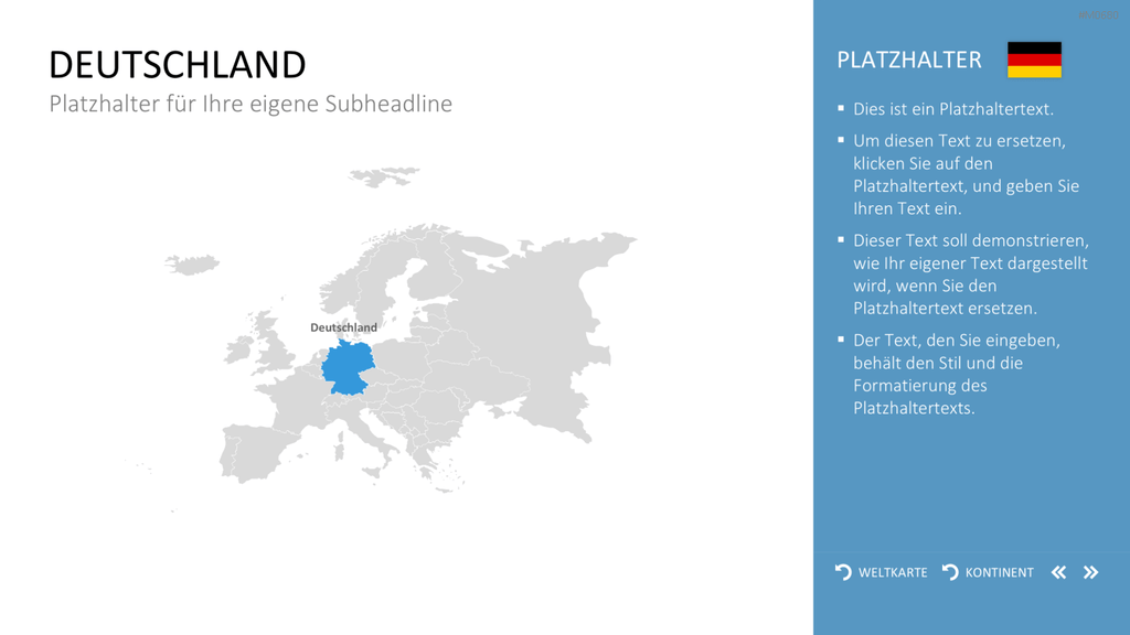 Interaktive Weltkarte PowerPoint-Vorlage