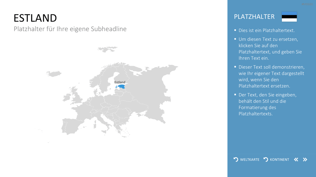 Interaktive Weltkarte PowerPoint-Vorlage