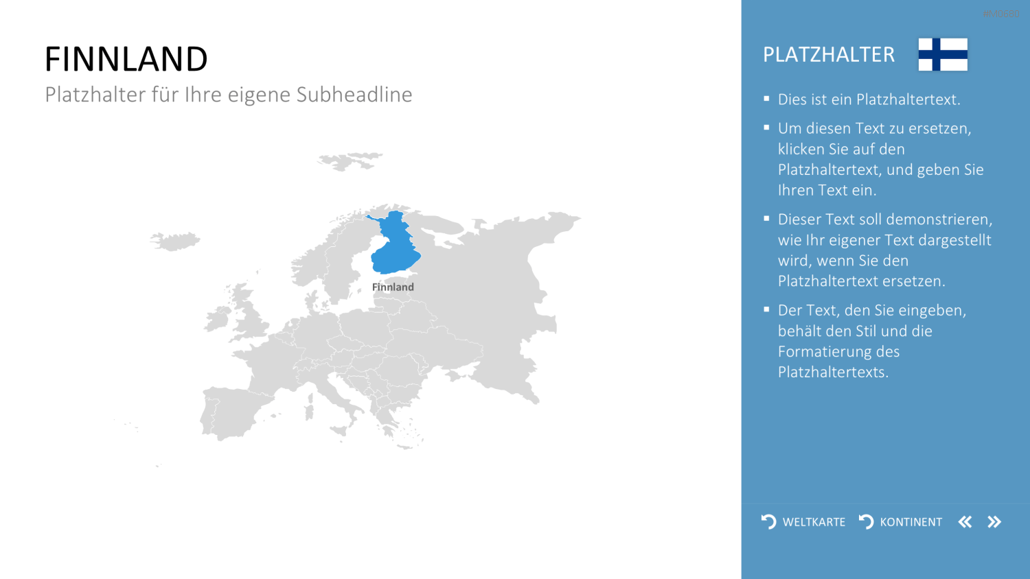 Interaktive Weltkarte PowerPoint-Vorlage
