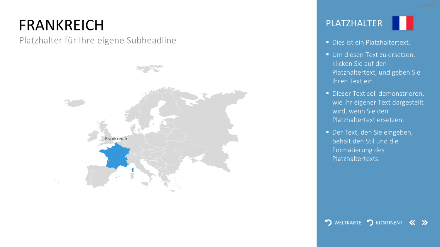 Interaktive Weltkarte PowerPoint-Vorlage