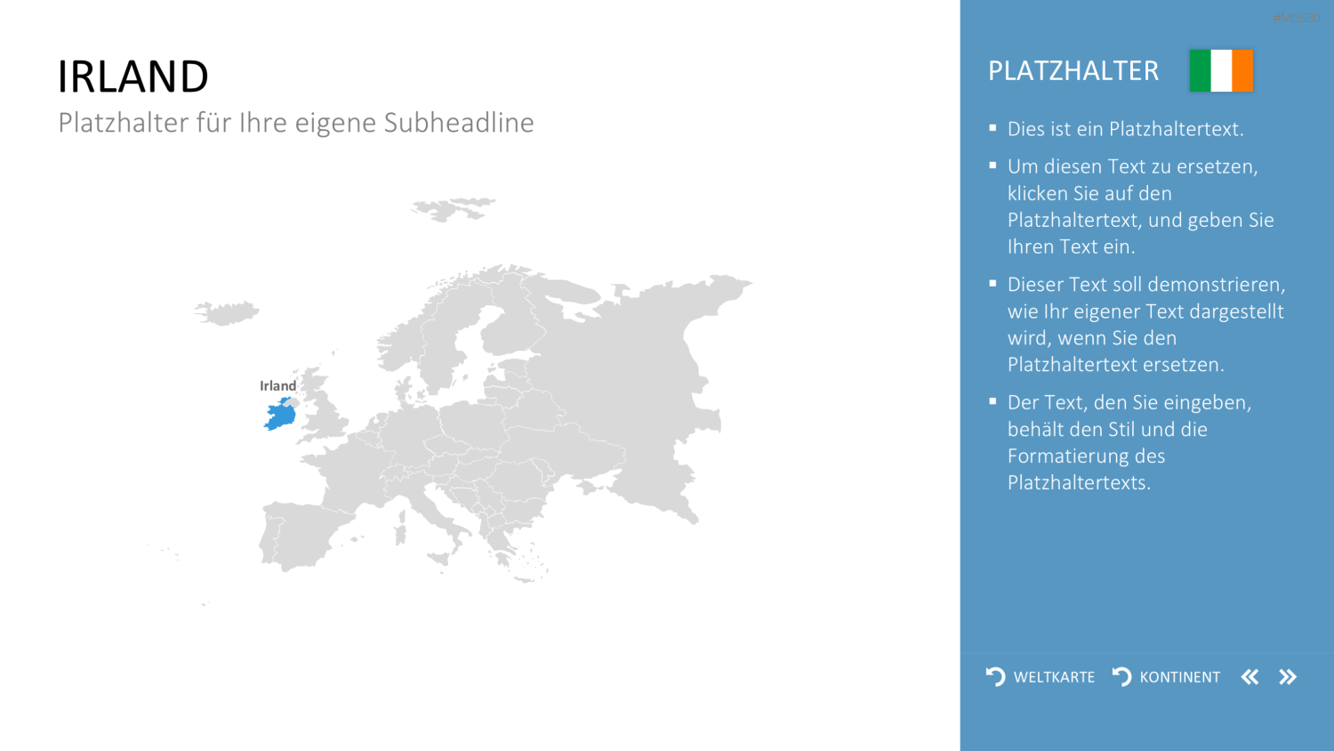 Interaktive Weltkarte PowerPoint-Vorlage