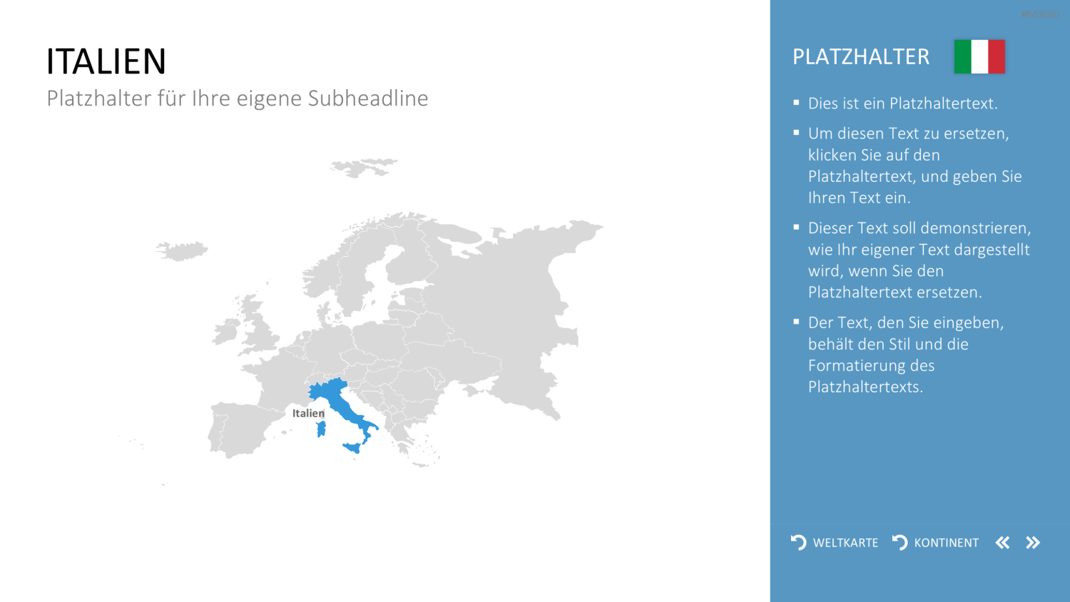Interaktive Weltkarte PowerPoint-Vorlage