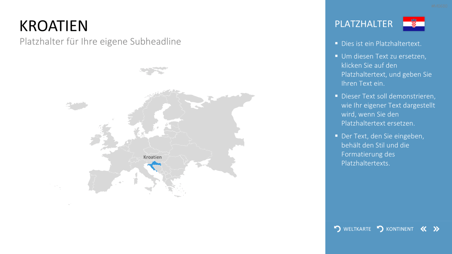 Interaktive Weltkarte PowerPoint-Vorlage