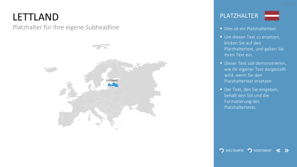 Interaktive Weltkarte PowerPoint-Vorlage