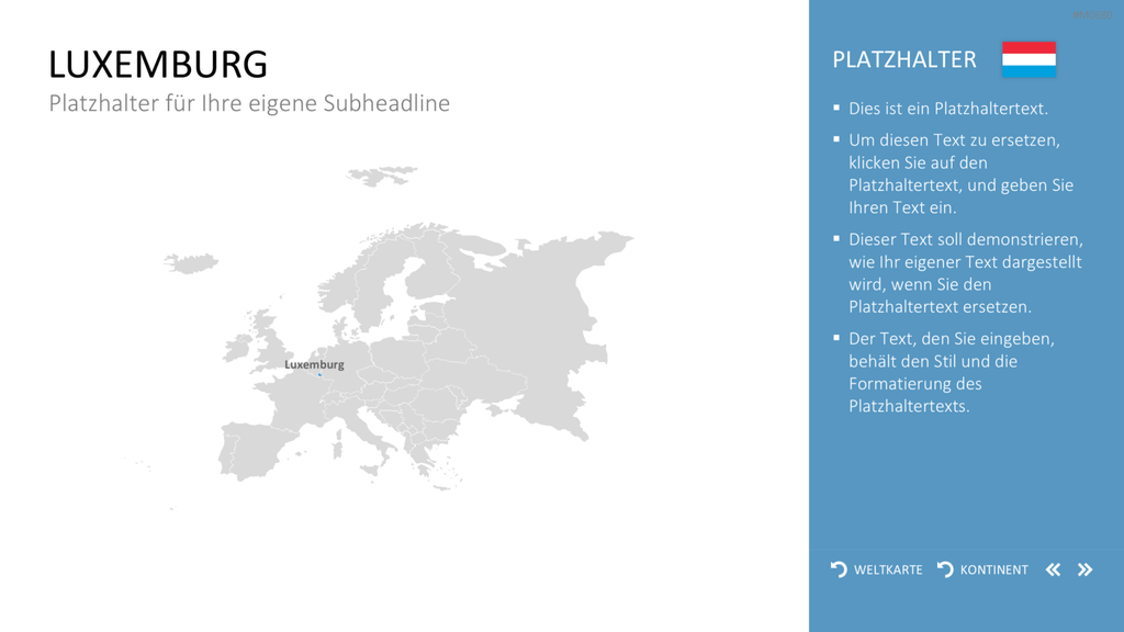 Interaktive Weltkarte PowerPoint-Vorlage