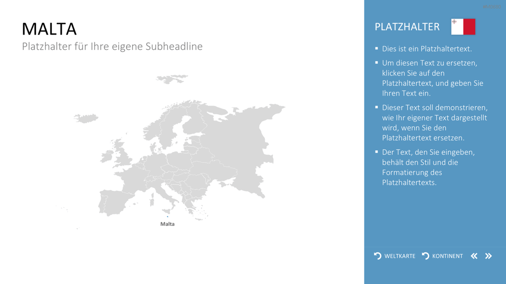 Interaktive Weltkarte PowerPoint-Vorlage