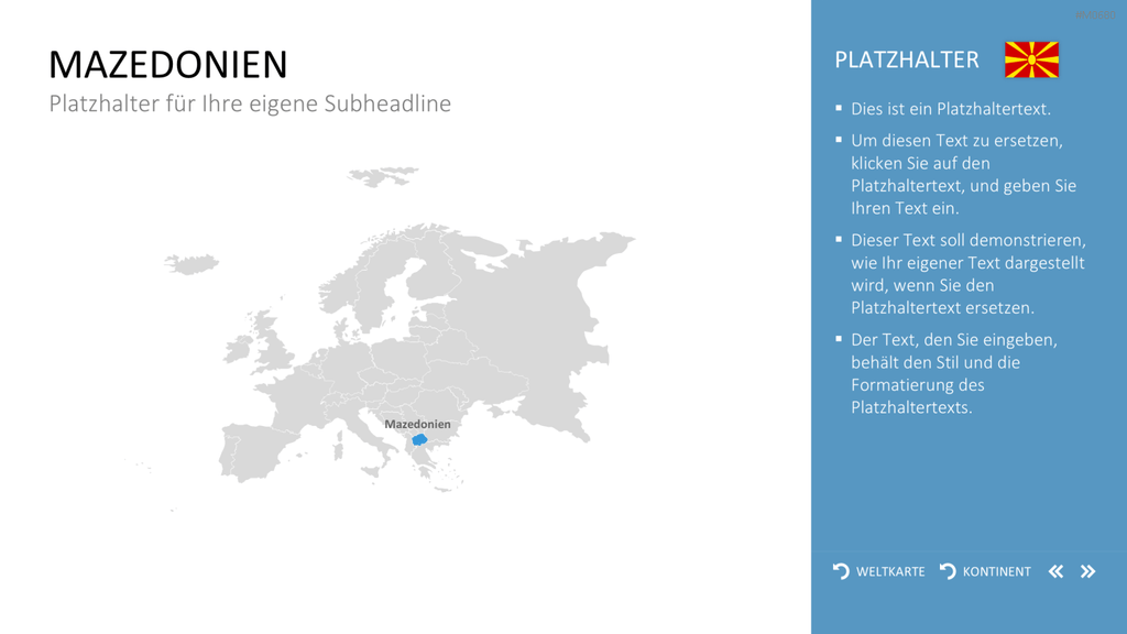 Interaktive Weltkarte PowerPoint-Vorlage