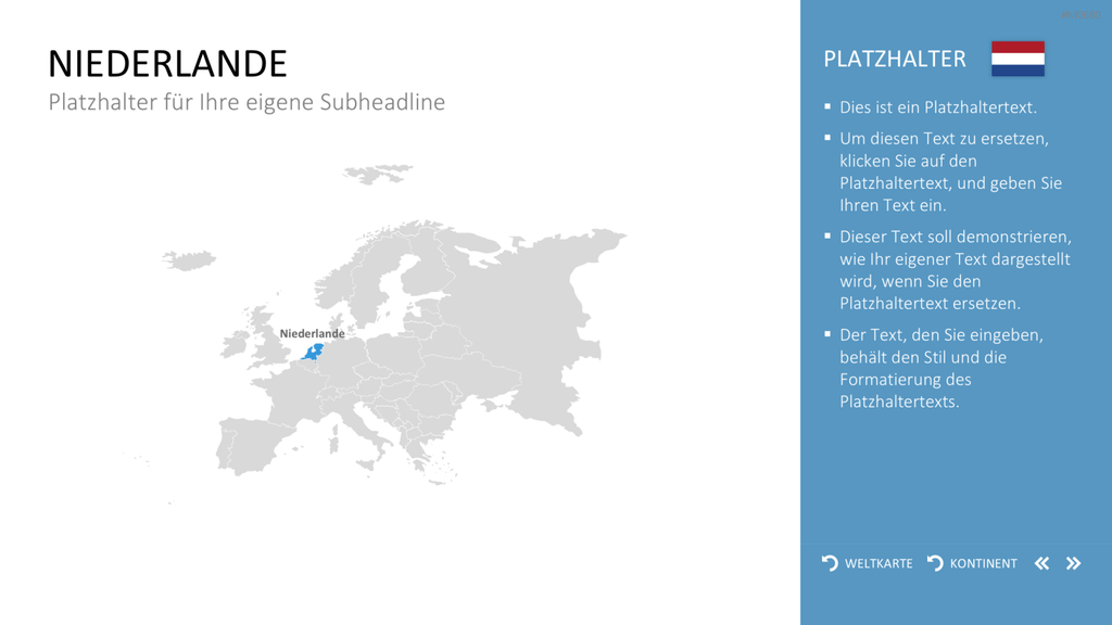 Interaktive Weltkarte PowerPoint-Vorlage
