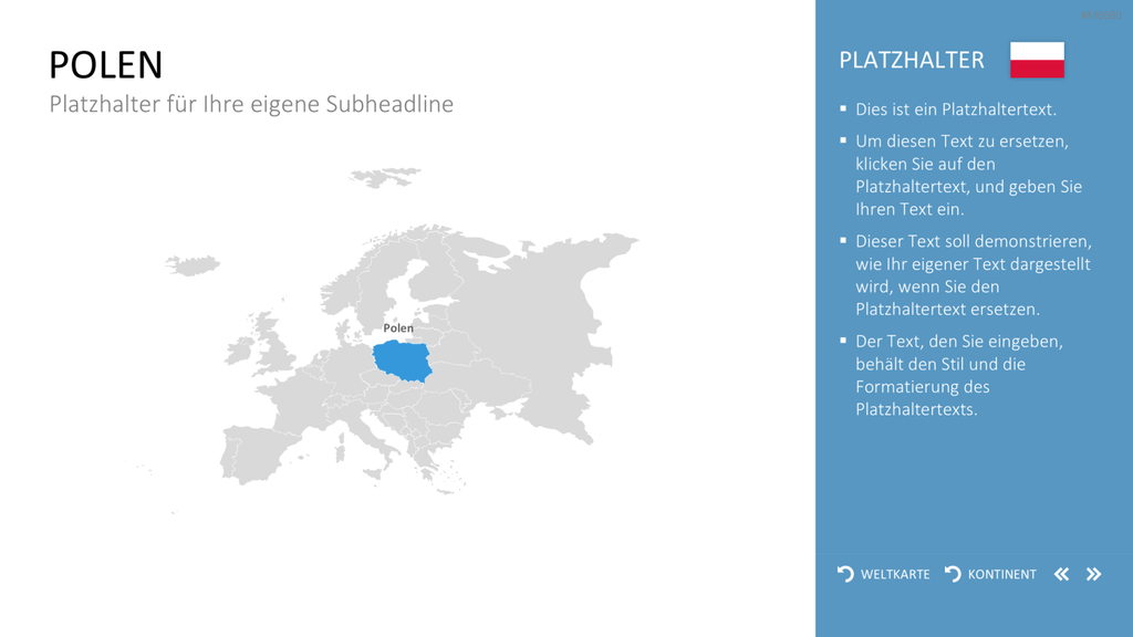Interaktive Weltkarte PowerPoint-Vorlage