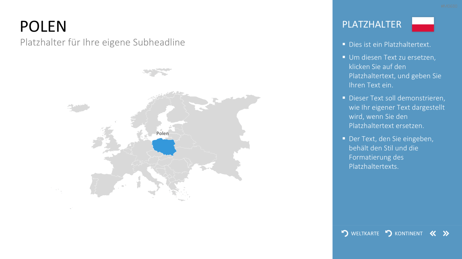 Interaktive Weltkarte PowerPoint-Vorlage