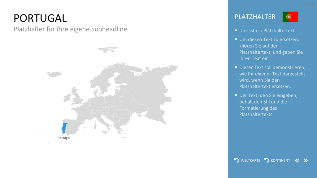 Interaktive Weltkarte PowerPoint-Vorlage
