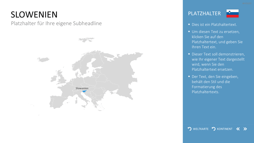 Interaktive Weltkarte PowerPoint-Vorlage