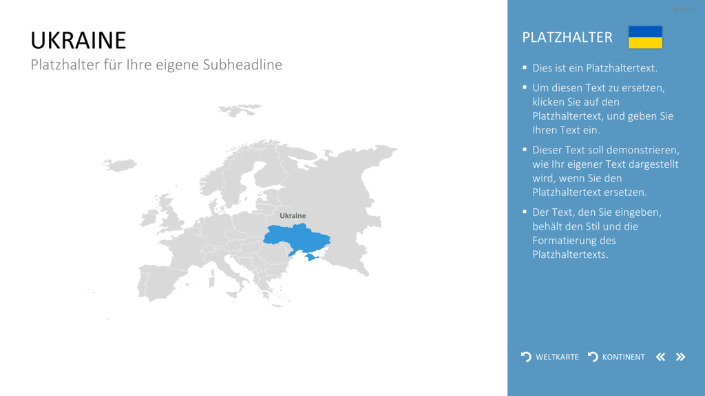 Interaktive Weltkarte PowerPoint-Vorlage