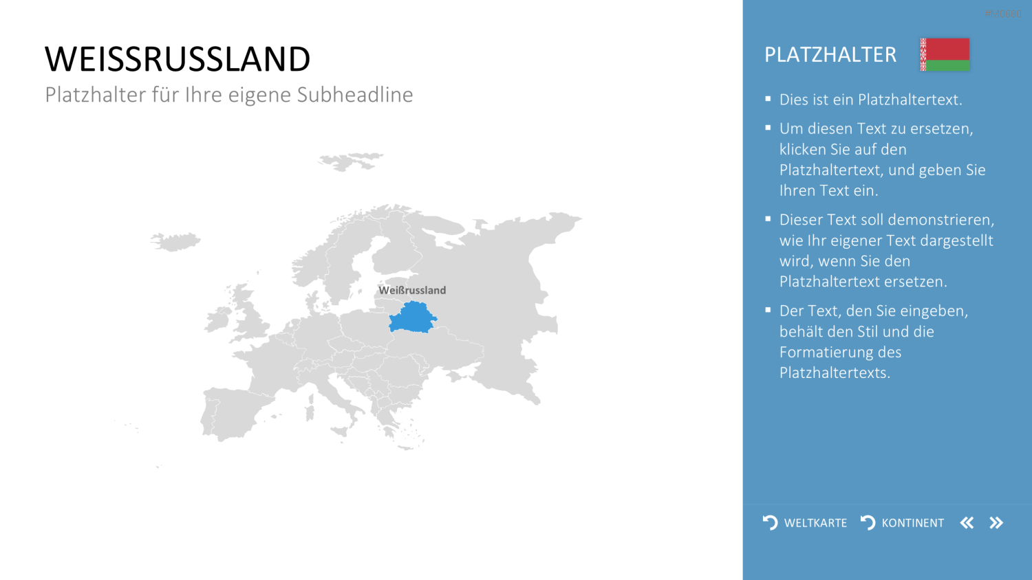 Interaktive Weltkarte PowerPoint-Vorlage