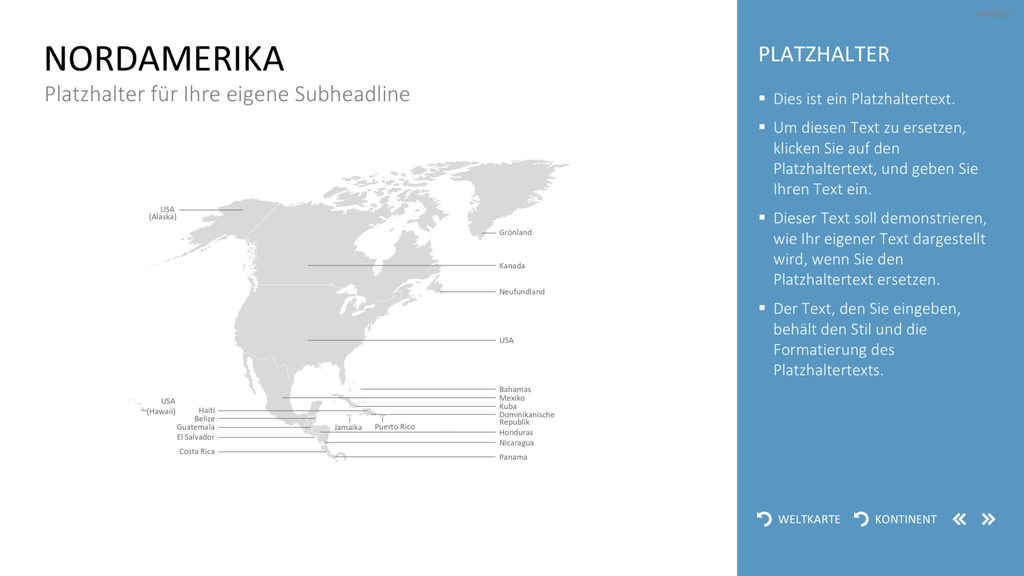 Interaktive Weltkarte PowerPoint-Vorlage