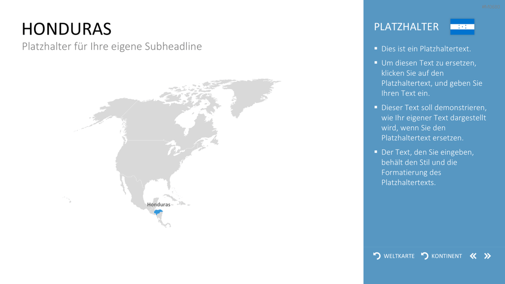 Interaktive Weltkarte PowerPoint-Vorlage