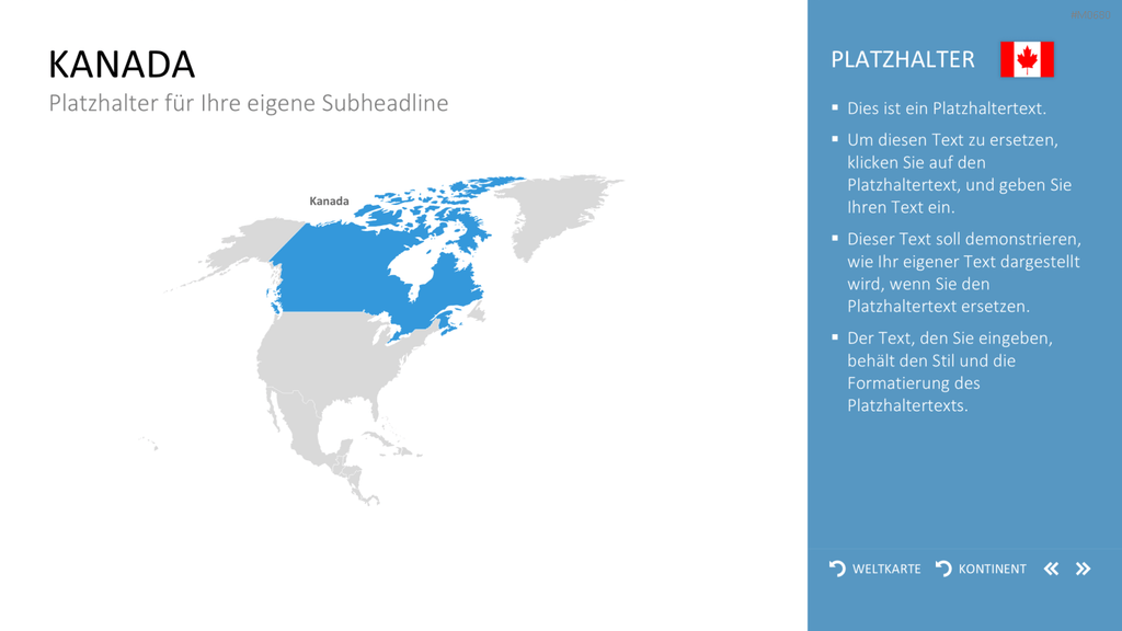 Interaktive Weltkarte PowerPoint-Vorlage