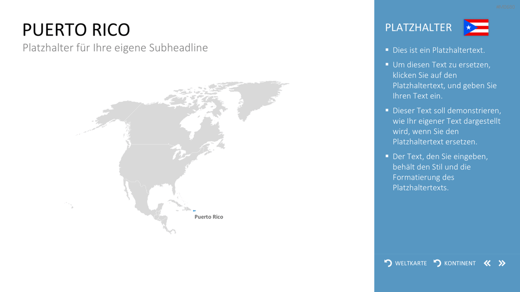 Interaktive Weltkarte PowerPoint-Vorlage