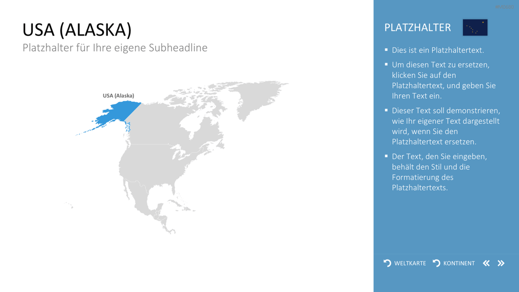 Interaktive Weltkarte PowerPoint-Vorlage