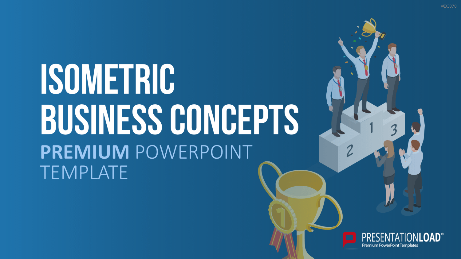 Isometrische Business-Grafiken PowerPoint-Vorlage