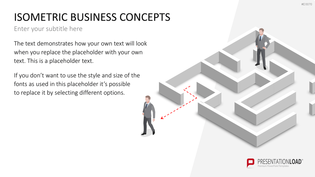 Isometrische Business-Grafiken PowerPoint-Vorlage