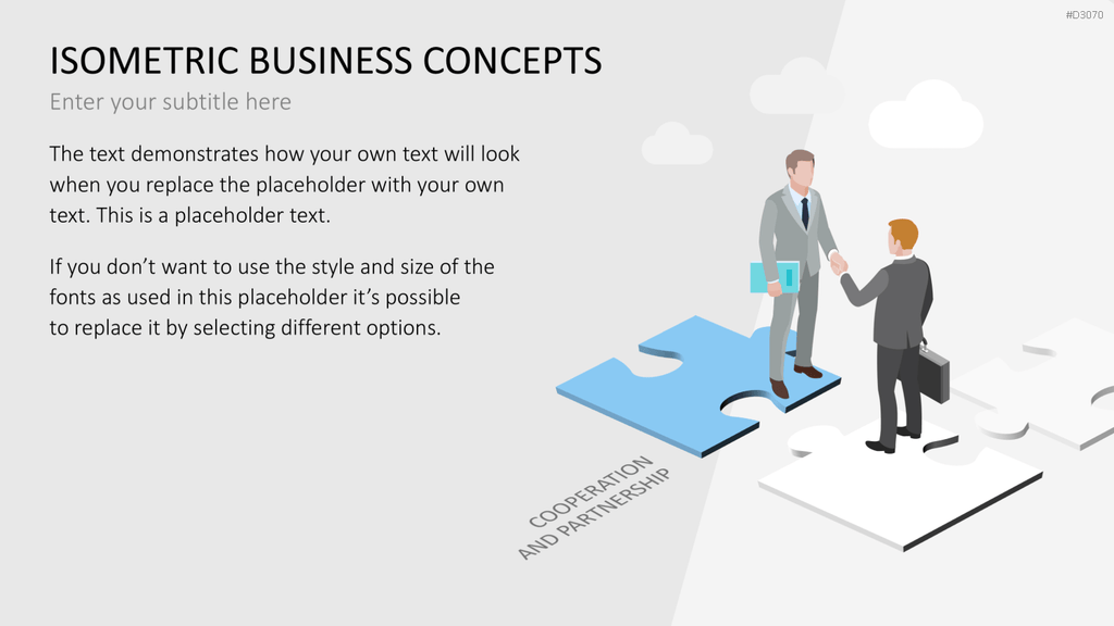 Isometrische Business-Grafiken PowerPoint-Vorlage