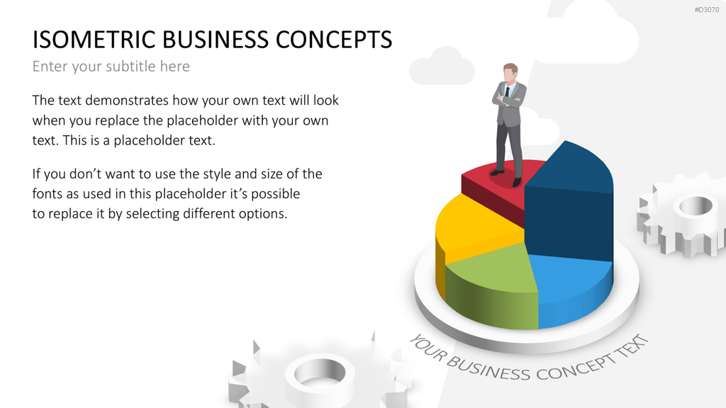Isometrische Business-Grafiken PowerPoint-Vorlage