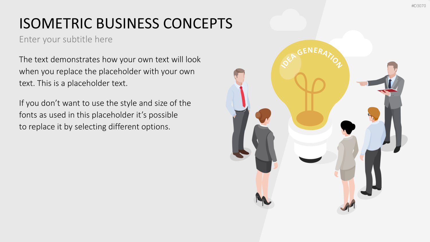 Isometrische Business-Grafiken PowerPoint-Vorlage