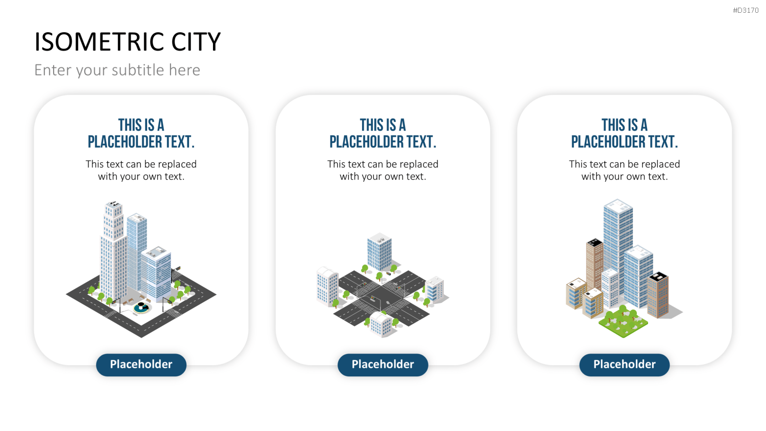 Isometric City PowerPoint-Vorlage