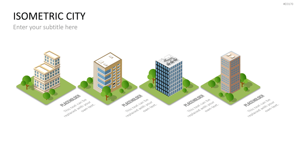Isometric City PowerPoint-Vorlage