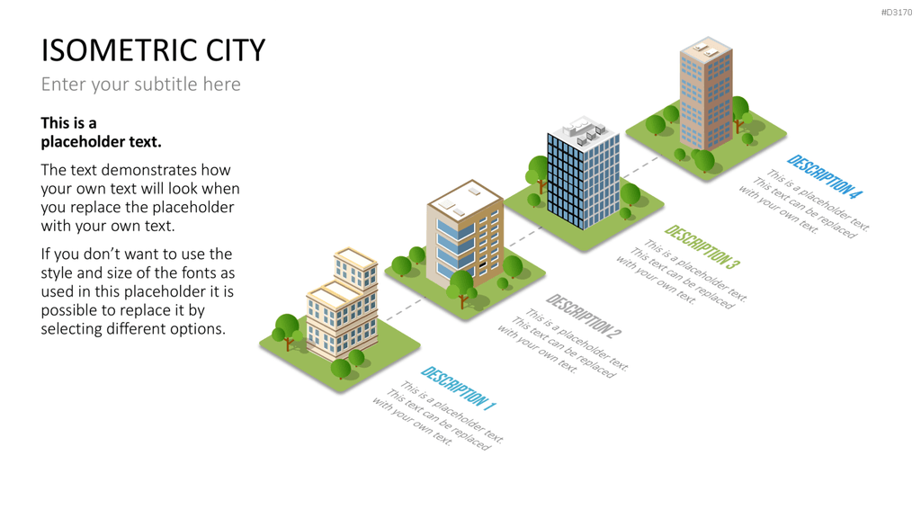 Isometric City PowerPoint-Vorlage